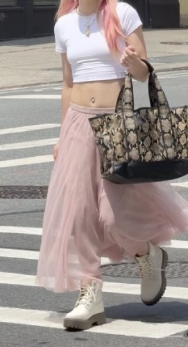pink tulle skirt 