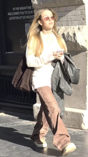 leather bomber and platform suede boots