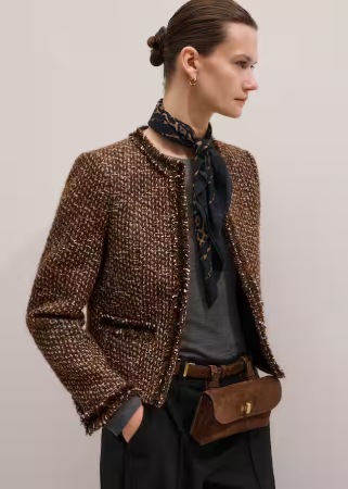 ME + EM Fringed Slim Jacket