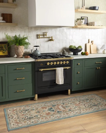 Ruggable Lodden Soft Rose & Teal Flatwoven Rug