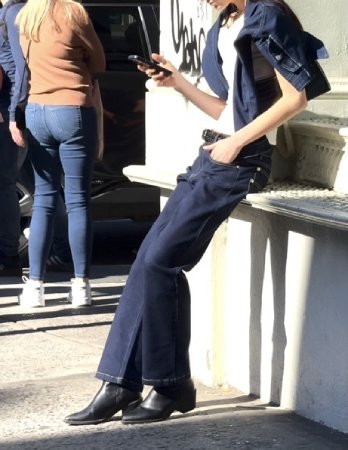 Paris Pant in Blue Denim