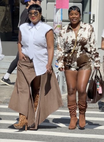 cocoa brown open slit denim maxi skirt