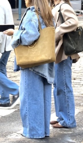 stylish leather tote bag