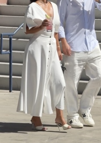 fresh white maxi dress