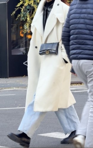 Balenciaga Black Leather Hourglass Bag